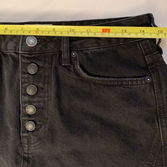 Fee People/We The Free Cotton Distressed Denim Skirt Size 28 - Picture 3 of 8